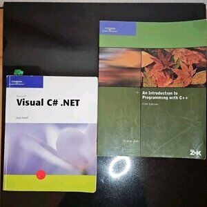 Introduction to Programming with C++ Visual C# .Net Lot 2 Trade Paperback Text